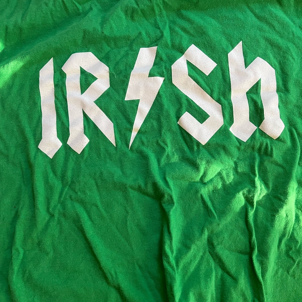 Green “Irish” tee shirt